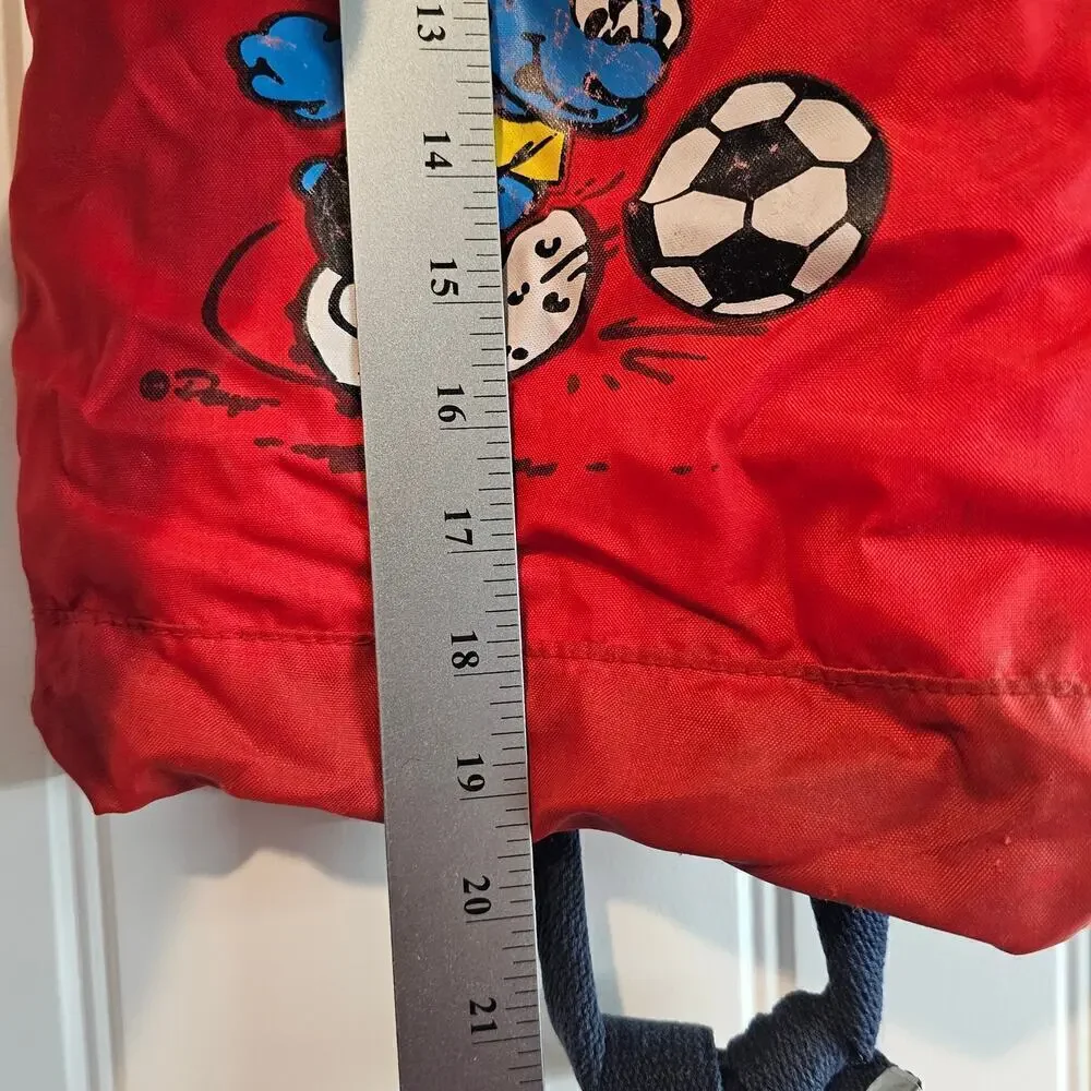 Vintage smurfs backpack